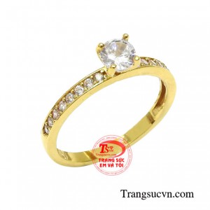 Nhẫn nữ vàng xinh xắn đẹp đảm bảo chất lượng.