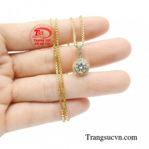 Bộ dây chuyền nữ vàng duyên dáng thời trang