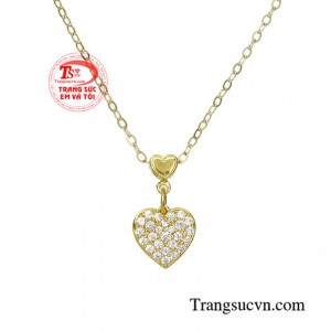 Bộ dây chuyền nữ thời trang chế tác theo yêu cầu, giao hàng nhanh toàn quốc