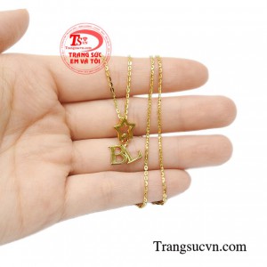 Bộ mặt dây chữ xinh xắn tinh tế