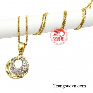 Bộ mặt dây vàng tây hiện đại thanh toán an toàn, bảo hành uy tín.