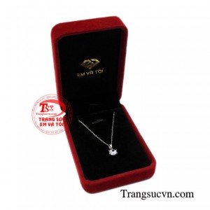 Bộ mặt dây vàng trắng nhỏ xinh