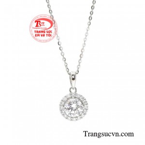 Bộ mặt dây vàng trắng nữ giới bảo hành uy tín, thanh toán an toàn.