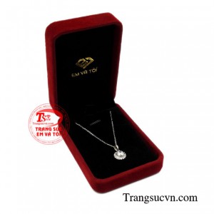 Bộ mặt dây vàng trắng nữ giới