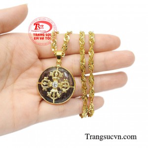 Bộ mặt vàng thạch anh tóc bền đẹp.