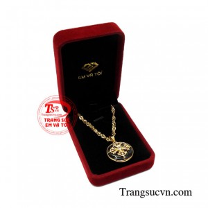 Bộ mặt vàng thạch anh tóc