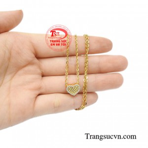 Bộ mặt vàng trái tim xinh xắn