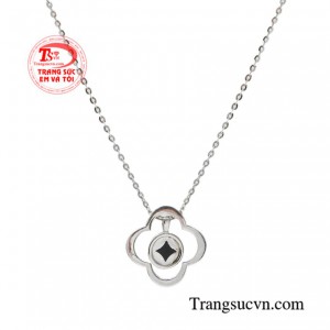 Dây chuyền vàng trắng chất lượng, bền đẹp, giao hàng nhanh toàn quốc.