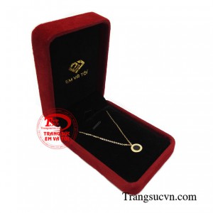 Dây chuyền liền mặt dịu dàng đẹp xinh