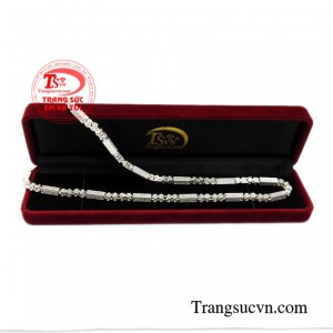 Dây chuyền nam bạc năng động