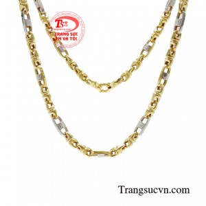 Dây chuyền nam vàng tây thời trang sang trọng