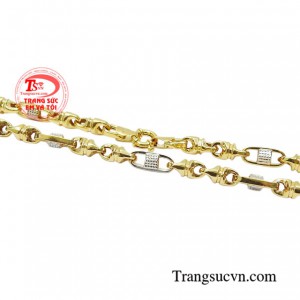 Dây chuyền nam vàng tây thương hiệu chất lượng, chế tác theo yêu cầu khách hàng