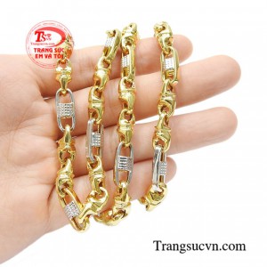 Dây chuyền nam vàng tây thời trang cho phái mạnh