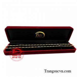 Dây chuyền nhập khẩu vàng tây 18k