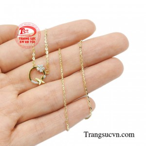 Dây chuyền vàng 10k phong cách thời trang