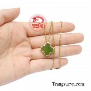 Dây chuyền vàng cỏ bốn lá chất lượng.