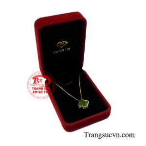 Dây chuyền vàng cỏ bốn lá