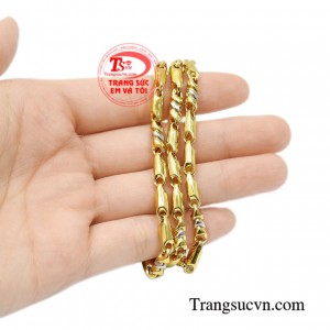 Dây chuyền vàng nam giới năng động chất lượng.