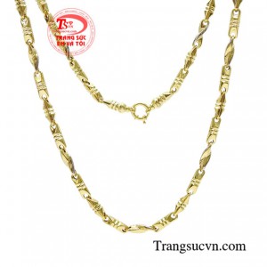 Dây chuyền vàng nam may mắn thời trang