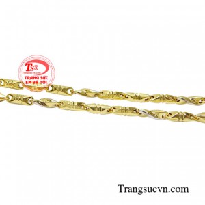Dây chuyền nam vàng tây thương hiệu bền đẹp, chất lượng