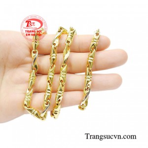 Dây chuyền vàng nam may mắn dành cho phái mạnh hiện đại