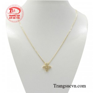 Dây chuyền vàng nữ thời thượng 10k kiểu dáng đẹp, chất lượng cao.