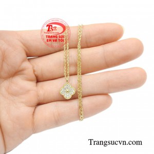 Dây chuyền vàng liền mặt bền đẹp, chất lượng