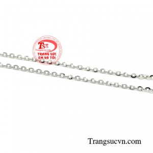 Dây chuyền vàng trắng phong cách xinh xắn