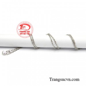Dây chuyền vàng trắng thời trang, sang trọng và phong cách