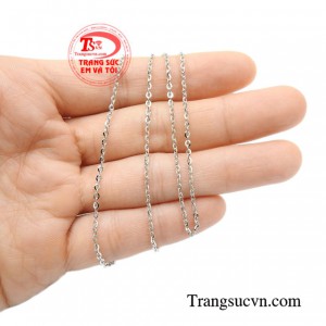 Dây chuyền vàng trắng phong cách thời trang