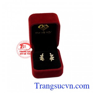Hoa tai chiếc lá may mắn uy tín.