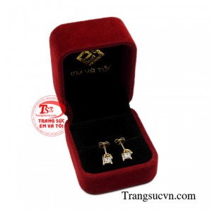 Hoa tai nụ vàng dễ thương chất lượng.