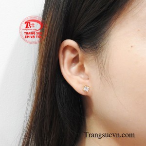 Hoa tai nụ vàng dễ thương tinh xảo