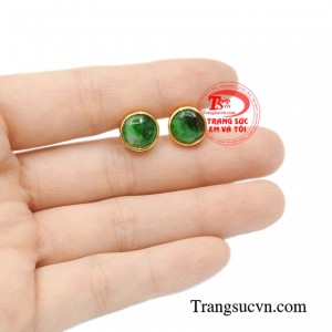 Hoa tai vàng cẩm thạch bình an giao hàng tận nơi.