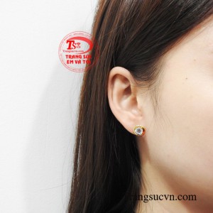 Hoa tai vàng sành điệu