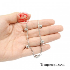 Lắc chân vàng trắng cá tính thanh toán an toàn, giao hàng trên toàn quốc.