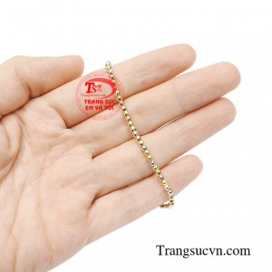 Lắc tay bi vàng duyên dáng thời trang