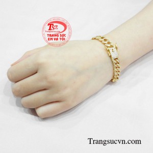 Lắc tay nam vàng lịch lãm