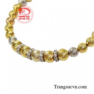 Lắc tay nữ vàng tây hiện đại vàng 18k giao hàng nhanh trên toàn quốc.