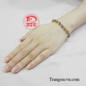 Lắc tay nữ vàng tây thanh lịch