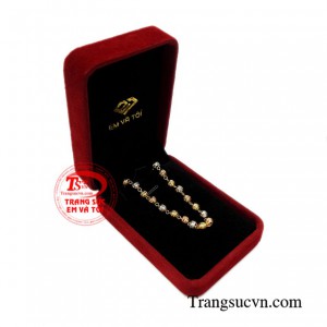 Lắc tay nữ vàng tây thanh lịch 18k đẹp