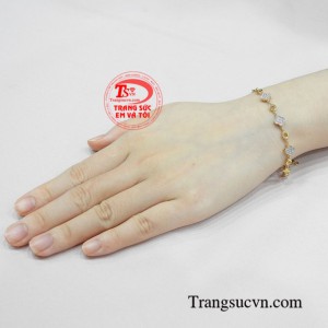 Lắc tay vàng tây xinh xắn sang trọng