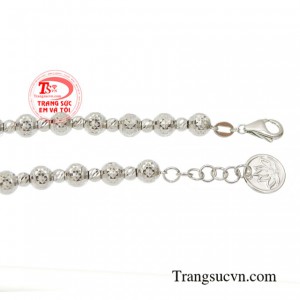 Lắc tay bi vàng trắng thương hiệu chất lượng, giao hàng nhanh toàn quốc