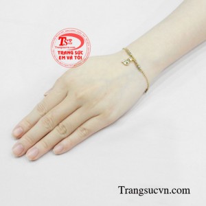Lắc vàng nữ giới dễ thương đẹp.