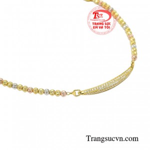 Lắc vàng nữ giới trang nhã bảo hành chu đáo.