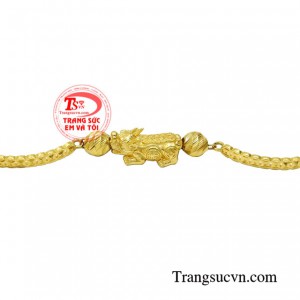 Lắc vàng tỳ hưu tài lộc thanh toán an toàn.