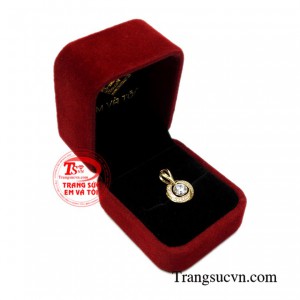 Mặt dây nữ vàng tây thanh lịch