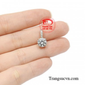 Mặt dây vàng trắng nữ xinh xắn đẹp.