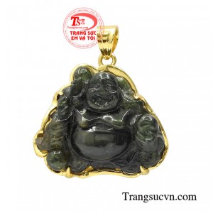 Mặt vàng Di Lặc sapphire bình an là sản phẩm được nhiều khách hàng ưa chuộng.