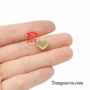 Mặt vàng trái tim xinh xắn  đẹp.